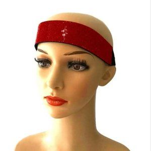 Red Headband Valentine's Day Gift Red Formal Evening Prom Dress Glitter Headband